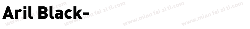 Aril Black字体转换